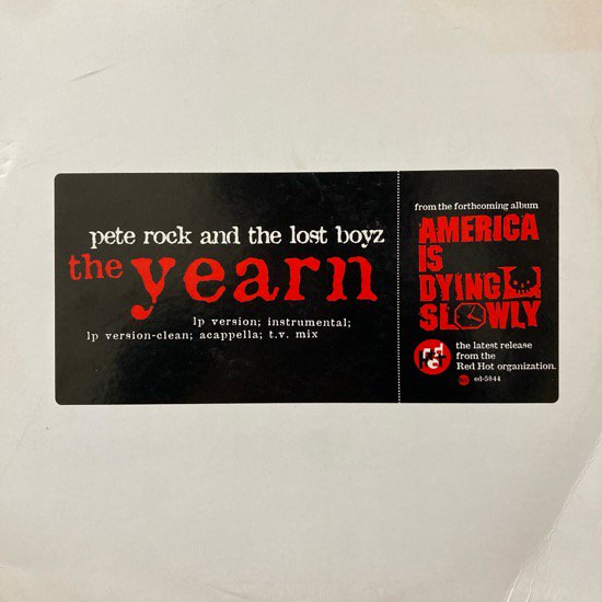 PETE ROCK AND THE LOST BOYZ / THE YEARN (1996 US PROMO ONLY)