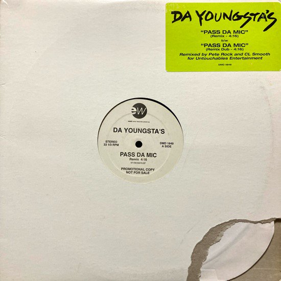 DA YOUNGSTA'S / PASS DA MIC ( Pete Rock Remix) (1992 US ORIGINAL PROMO ONLY)