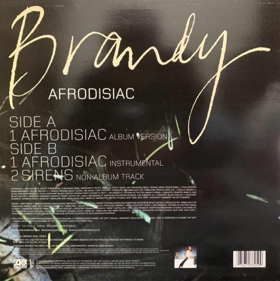 Brandy Afrodisiac 2枚組レコード Brandy - Afrodisiac - LP – The 'In' Groove