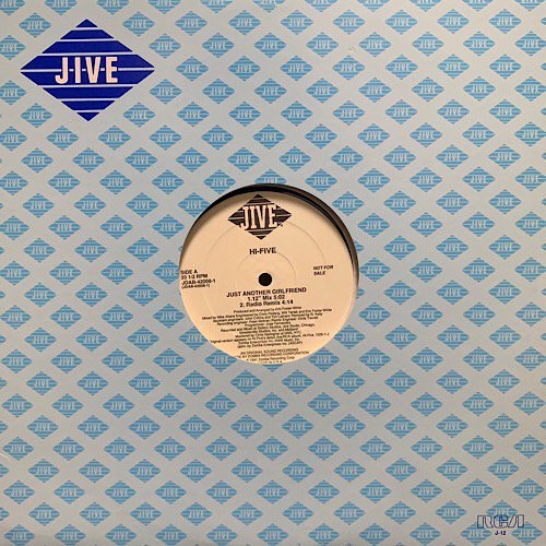 HI-FIVE / JUST ANOTHER GIRLFRIEND b/w I CAN'T WAIT ANOTHER MINUTE (1991 US ORIGINAL PROMO)