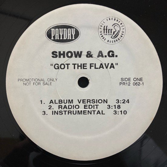 SHOW & A.G. / GOT THE FLAVA (1995 US ORIGINAL PROMO ONLY RARE )