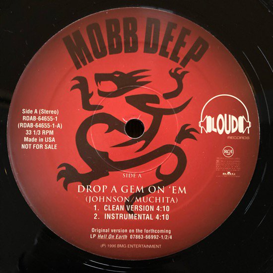 MOBB DEEP / DROP A GEM ON 'EM (1996 US PROMO ONLY)