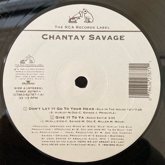 CHANTAY SAVAGE / DON'T LET IT GO TO YOUR HEAD (1994 US ORIGINAL)