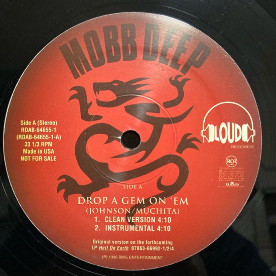 MOBB DEEP / DROP A GEM ON 'EM (1996 US PROMO ONLY) 
