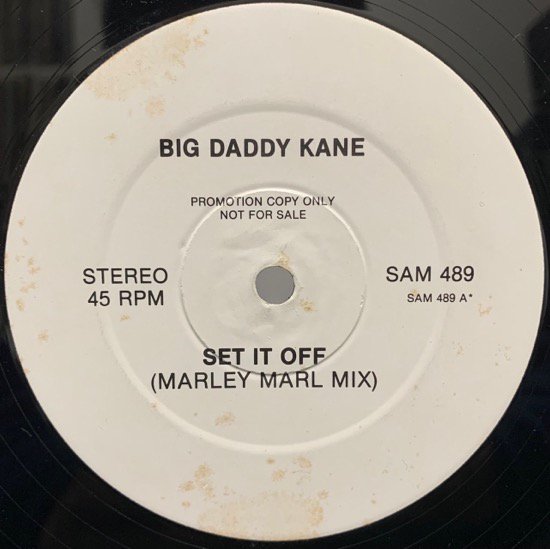 BIG DADDY KANE / SET IT OFF (1988 UK PROMO ONLY RARE PRESS)