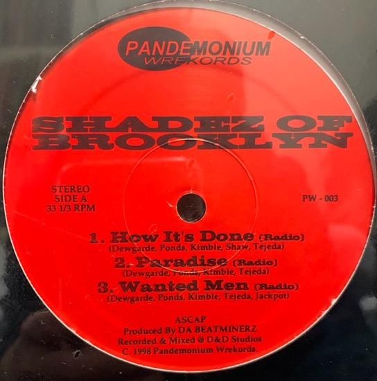 SHADEZ OF BROOKLYN / HOW IT'S DONE / PARADISE / WANTED MEN(1998 US ORIGINAL)(STILL SEALD ̤)