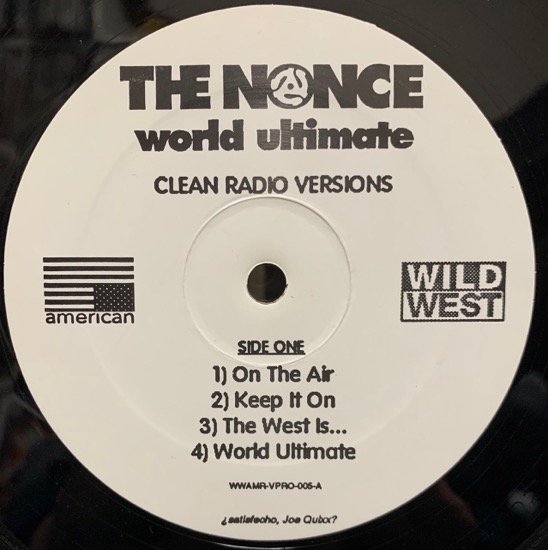THE NONCE / WORLD ULTIMATE (EP)(1995 US ORIGINAL PROMO ONLY RARE)