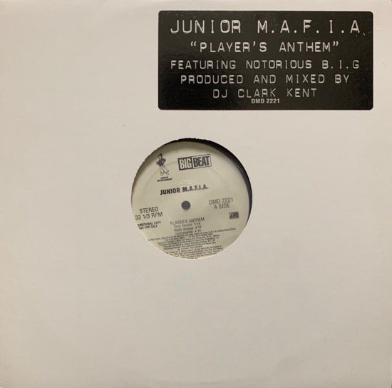 JUNIOR M.A.F.I.A. / PLAYER'S ANTHEM (1995 US ORIGINAL PROMO)