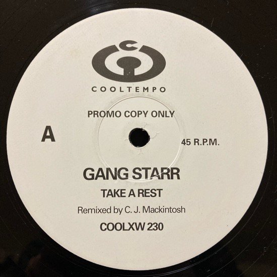 GANG STARR / TAKE A REST (CJ MACKINTOSH REMIXES)(1991 UK ORIGINAL PROMO)