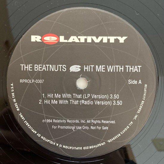 THE BEATNUTS / HIT ME WITH THAT (1994 US PROMO ONLY)