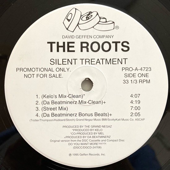 THE ROOTS / SILENT TREATMENT (1995 US ORIGINAL PROMO)