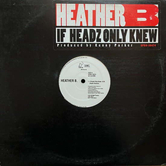 HEATHER B. / IF HEADZ ONLY KNEW (1996 US PROMO ONLY)