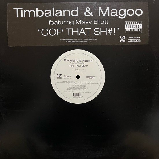 TIMBALAND & MAGOO FEATURING MISSY ELLIOTT / COP THAT SH#! (2003 US ORIGINAL)