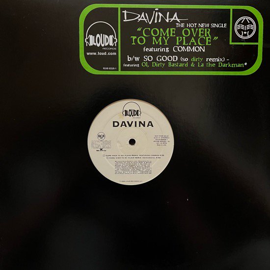 DAVINA / COME OVER TO MY PLACE Feat COMMON (REMIX) (1998 US PROMO ONLY)