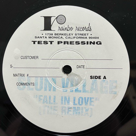 SLUM VILLAGE / FALL IN LOVE  (THE REMIX) (2001 US ORIGINAL TEST PRESSING ONLY VERY RARE)