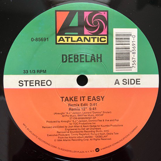 DEBELAH / TAKE IT EASY (1994 US ORIGINAL)