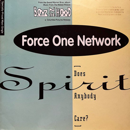 FORCE ONE NETWORK / SPIRIT (DOES ANYBODY CARE?) (1991 US ORIGINAL PROMO)