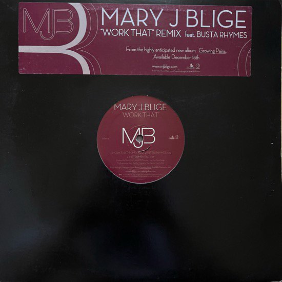 MARY J. BLIGE FEAT. BUSTA RHYMES / WORK THAT (REMIX) (2007 US PROMO)