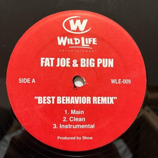 FAT JOE & BIG PUN / BEST BEHAVIOUR (REMIX) b/w A-BLESS /  MY LIFE'S ON THE EDGE (05 US ORIGINAL)