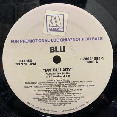 BLU / MY OL' LADY (1995 US PROMO ONLY)