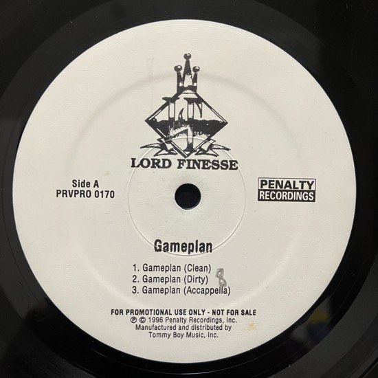 LORD FINESSE / GAMEPLAN b/w ACTUAL FACTS (1996 US PROMO ONLY)