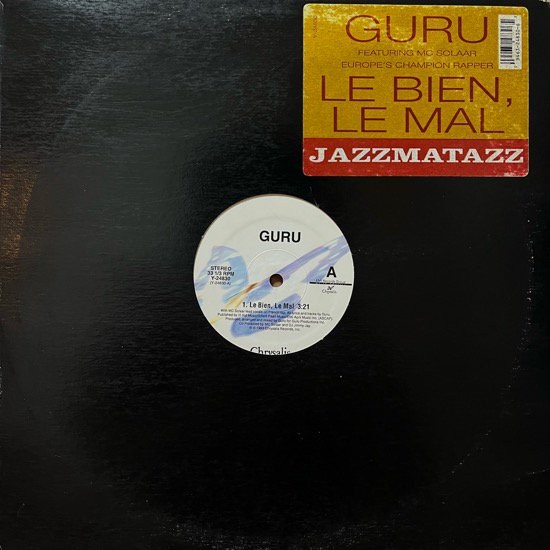GURU FEATURING MC SOLAAR / LE BIEN, LE MAL (1993 US ORIGINAL)