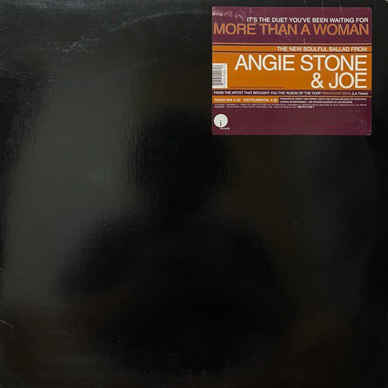 ANGIE STONE & JOE / MORE THAN A WOMAN (2002 US ORIGINAL)