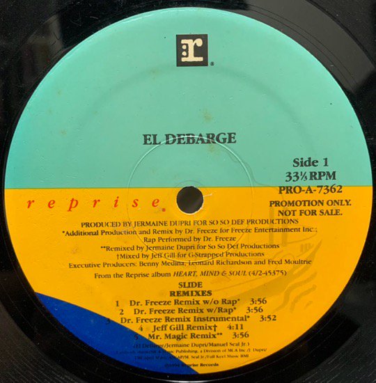 EL DEBARGE / SLIDE (REMIX) (1994 US ORIGINAL PROMO ONLY RARE)