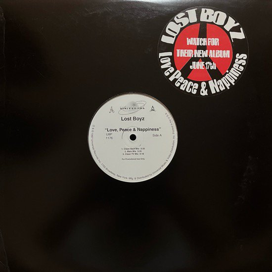LOST BOYZ / LOVE, PEACE & NAPPINESS (1997 US PROMO ONLY)