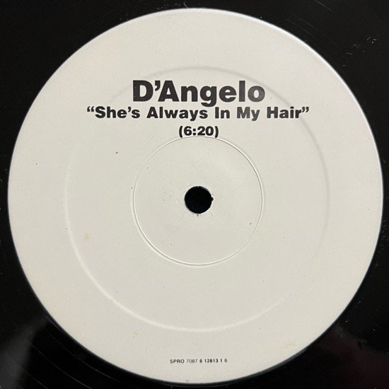 D'ANGELO / SHE'S ALWAYS IN MY HAIR (1997 US PROMO ONLY)

