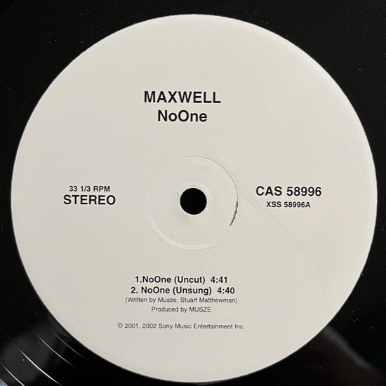 MAXWELL / NOONE (2002 US PROMO ONLY)