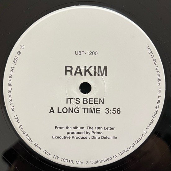 RAKIM / IT'S BEEN A LONG TIME (1997 US ORIGINAL PROMO ONLY)
