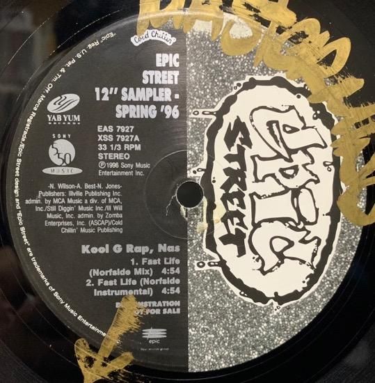 KOOL G RAP NAS / MC EIHT / FAST LIFE (NORFSIDE MIX) THUGGIN' IT UP (REMIX) (96 US PROMO ONLY RARE)