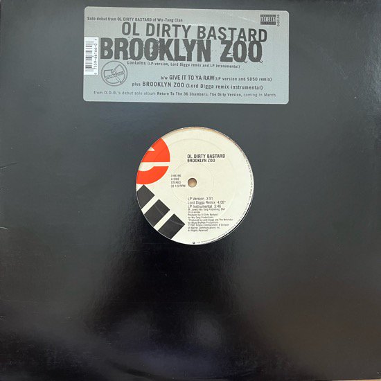 OL' DIRTY BASTARD / BROOKLYN ZOO (1995 US ORIGINAL)
