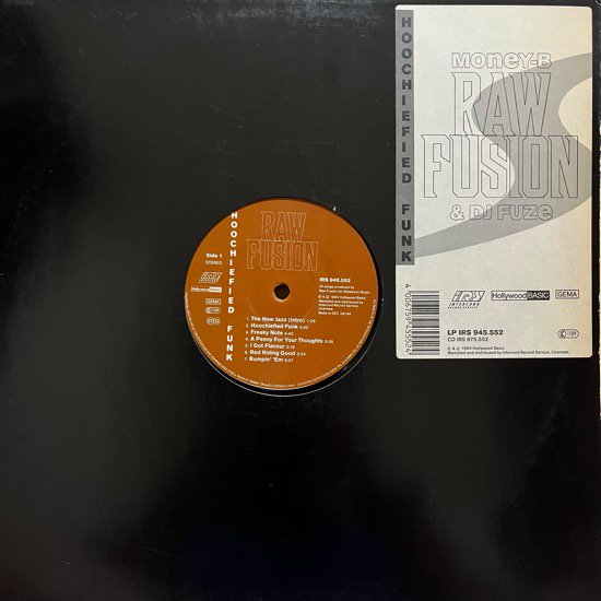 RAW FUSION / HOOCHIEFIED FUNK  (1994 GER ONLY ORIGINAL RARE PRESS)