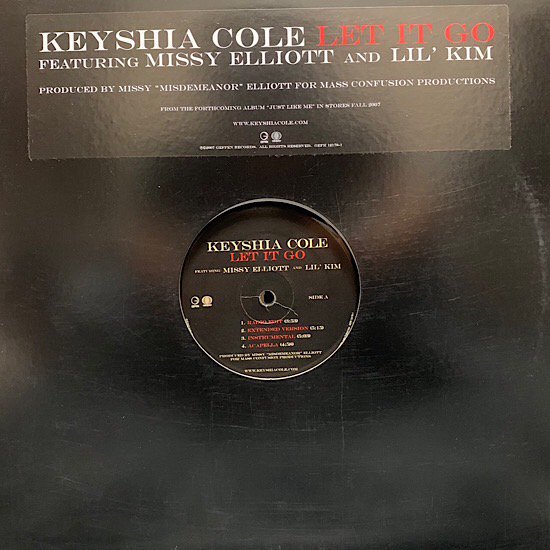 KEYSHIA COLE / LET IT GO FEATURING MISSY ELLIOTT AND LIL' KIM(2007 US PROMO )