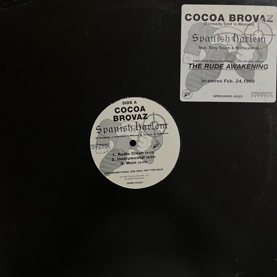 COCOA BROVAZ / SPANISH HARLEM (1997 US PROMO ONLY)