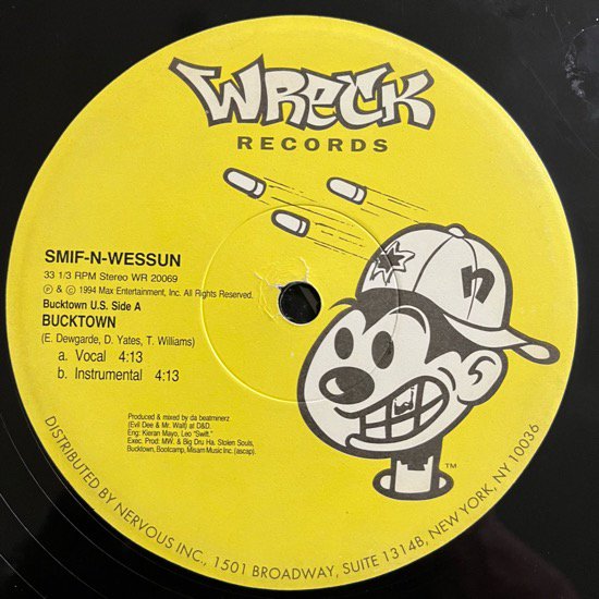 SMIF-N-WESSUN / BUCKTOWN b/w LET'S GIT IT ON (1994 US ORIGINAL)