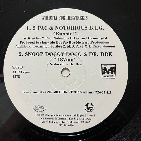 VARIOUS SNOOP DOGGY DOG & DR. DRE / ONE MILLION STRONG 187um (1995 US PROMO ONLY RARE PRESSING)