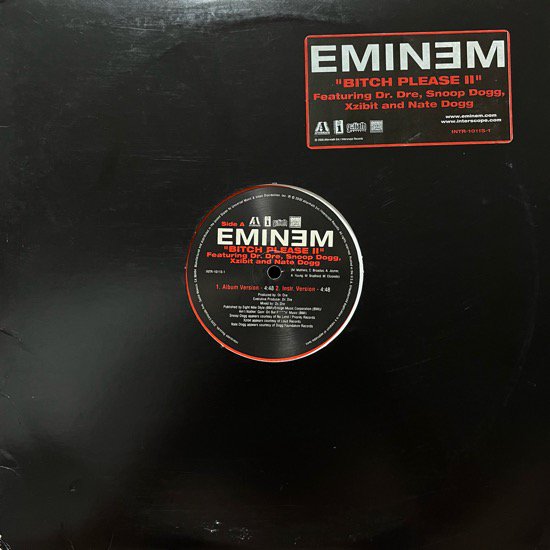 EMINEM FEATURING DR. DRE, SNOOP DOGG, XZIBIT AND NATE DOGG / BITCH PLEASE II (US PROMO ONLY RARE)