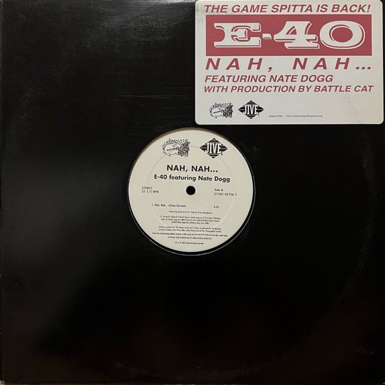 E-40 Feat NATE DOGG / NAH, NAH... (2000 US PROMO ONLY)