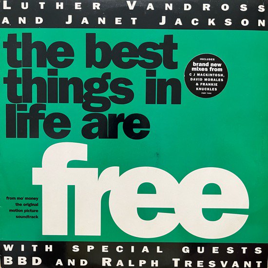 LUTHER VANDROSS & JANET JACKSON WITH BBD & RALPH TRESVANT / THE BEST THINGS IN LIFE ARE FREE 