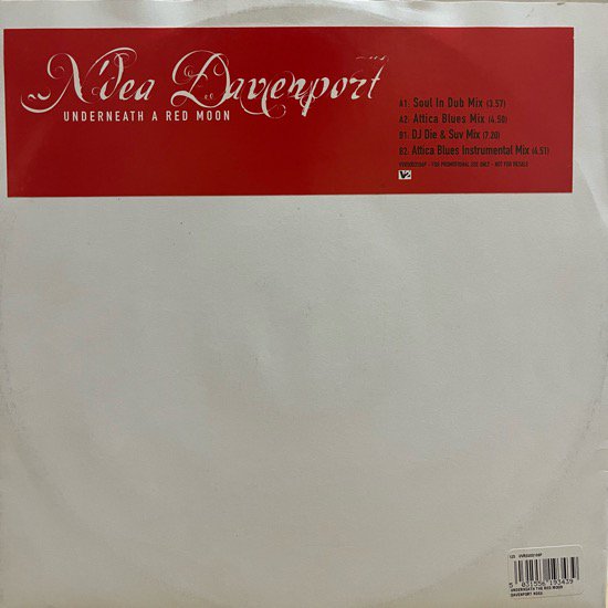 N'DEA DAVENPORT / UNDERNEATH A RED MOON (1998 UK PROMO ONLY)