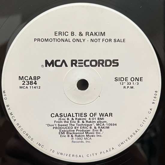 ERIC B. & RAKIM / CASUALTIES OF WAR (LP VERSION) (1992 US PROMO ONLY)