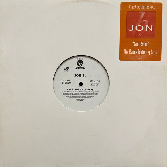 JON B. / COOL RELAX Feat GURU (Ummah REMIX) (1997 US PROMO ONLY)