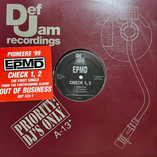 EPMD / CHECK 1, 2 (1999 US PROMO ONLY)