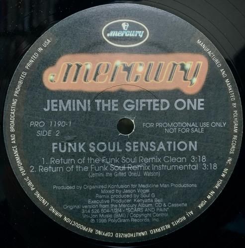 JEMINI THE GIFTED ONE / FUNK SOUL SENSATION (REMIXES)(1995