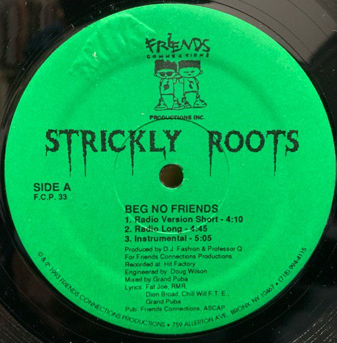 Strickly Roots / Beg No Friends (1993 US ORIGINAL)