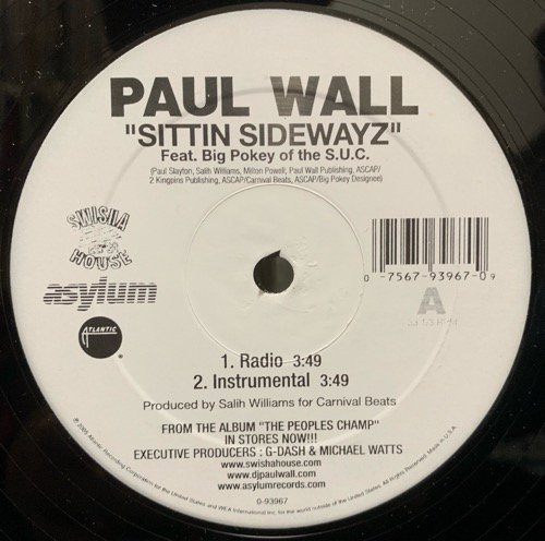 Paul Wall / Sittin Sidewayz (2005 US ORIGINAL)
