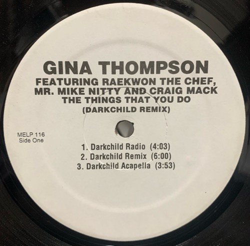 Gina Thompson / The Things That You Do (Darkchild Remix)(1996 US PROMO ONLY)